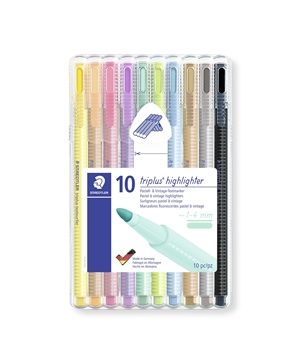 Staedtler markeerstift Textsurfer Triplus pastel assortiment (10)